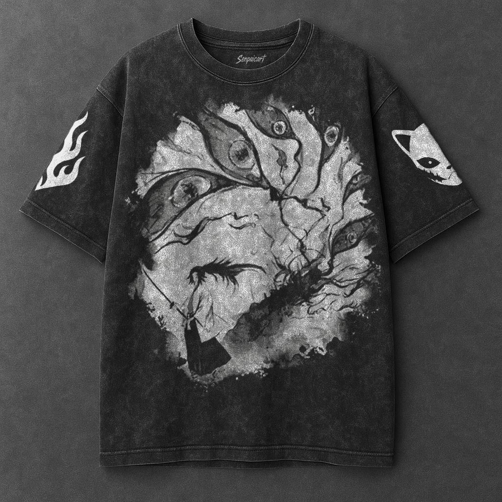 Demon Slayer Essential Bold Black Washed T-Shirt