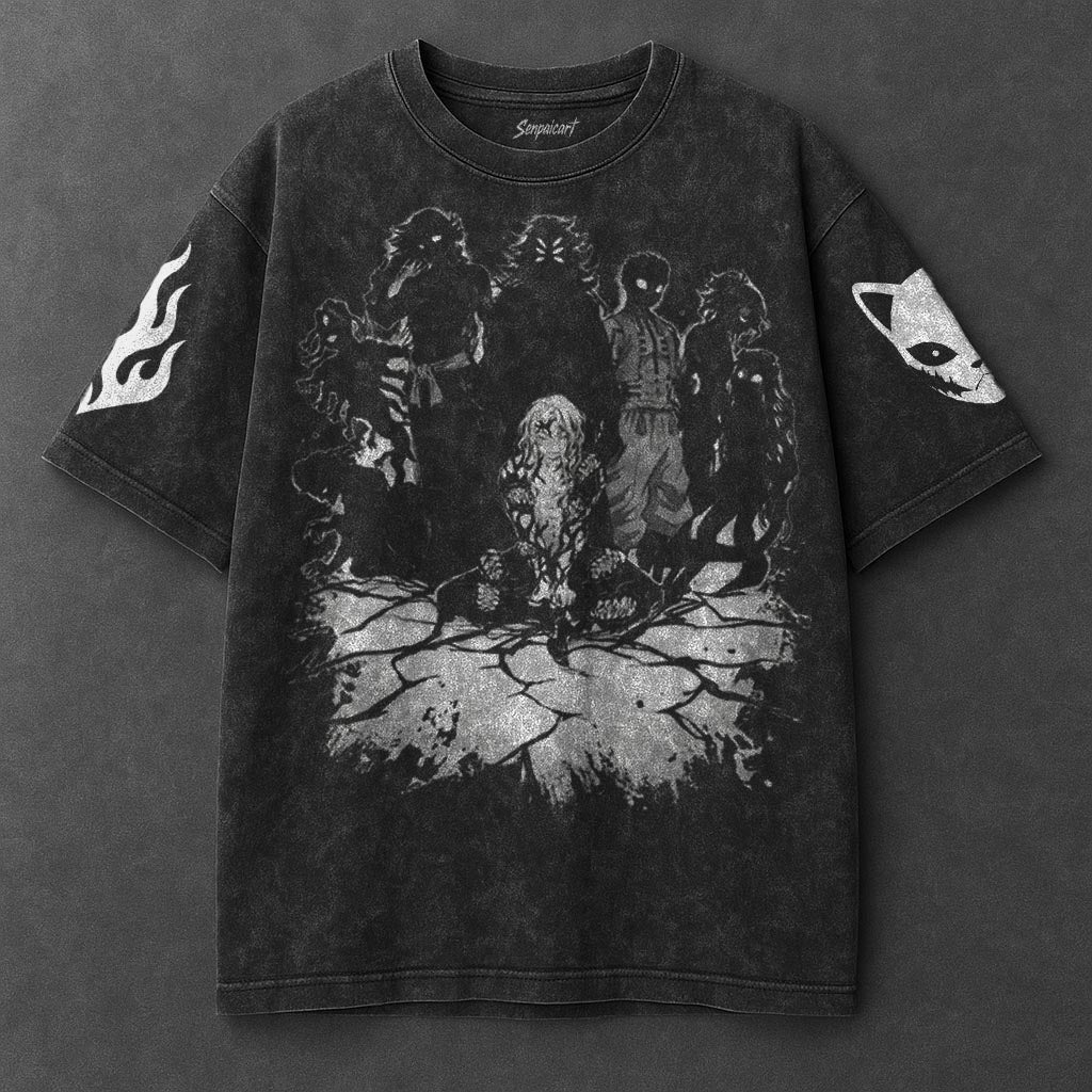 Demon Slayer Essential Clean Black Washed T-Shirt