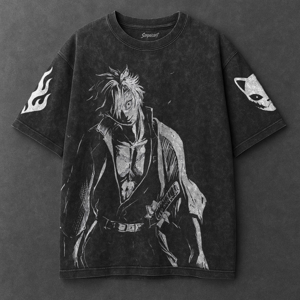 Demon Slayer Classic Clean Black Washed T-Shirt