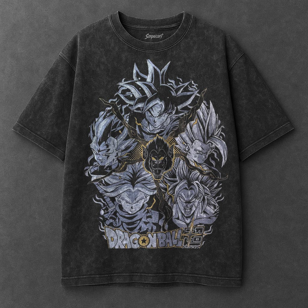 Dragon Ball Comfy Black Washed T-Shirt