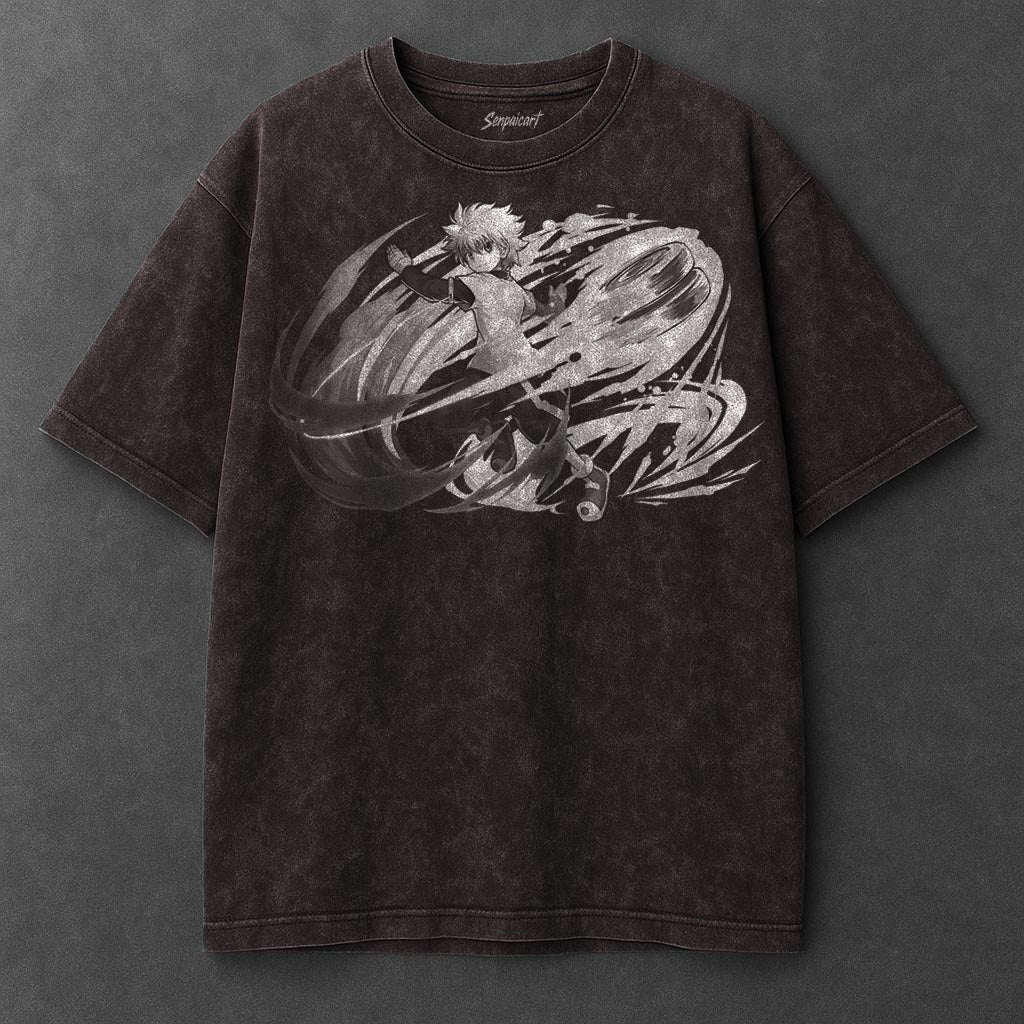 Hunter x Hunter Premium Spacious Brown Washed T-Shirt