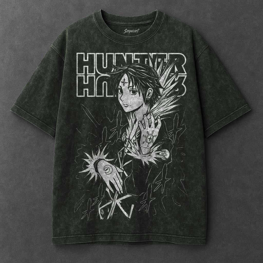Hunter x Hunter Premium Loose Vintage Green Washed T-Shirt
