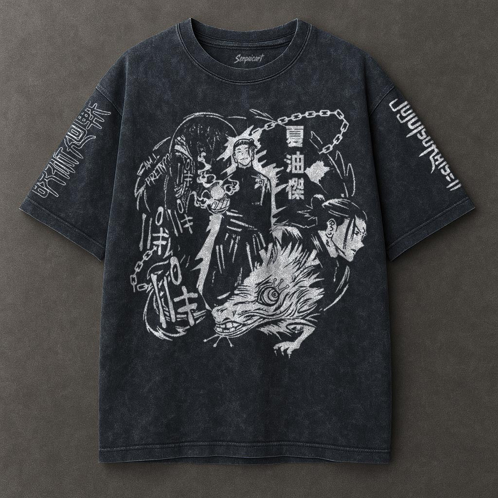 Jujutsu Kaisen Lightweight Blue Washed T-shirt