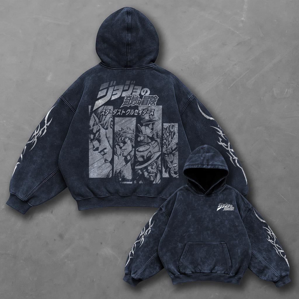 Jojo Bold Blue Washed Hoodie