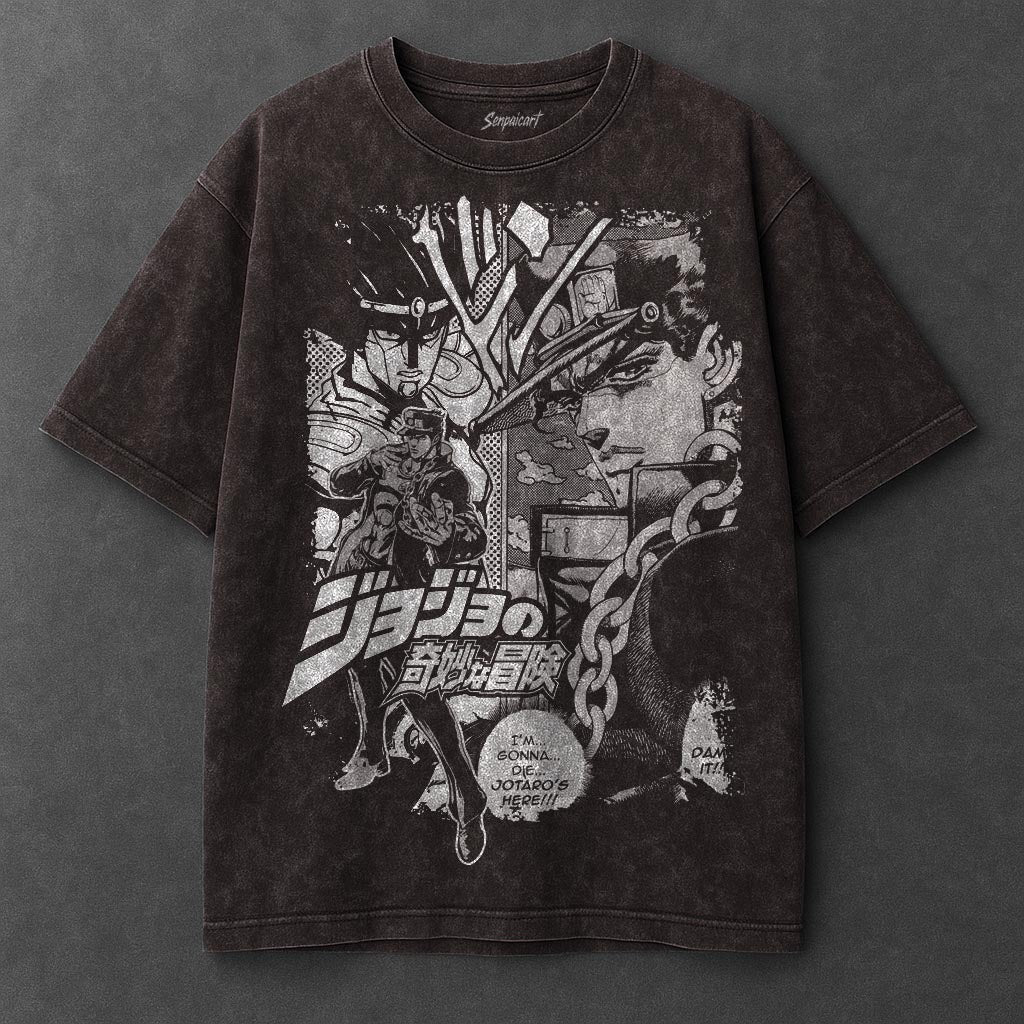 Jojo Premium Oversized Brown Washed T-Shirt