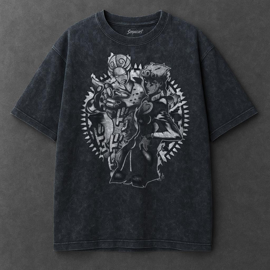 Jojo Premium Drapey Navy Blue Washed T-Shirt