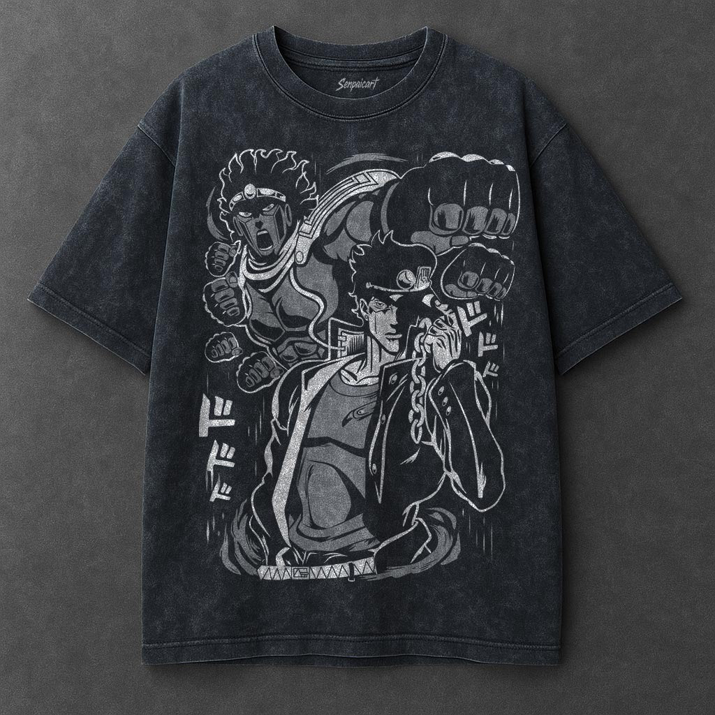 Jojo Premium Casual Navy Blue Washed T-Shirt