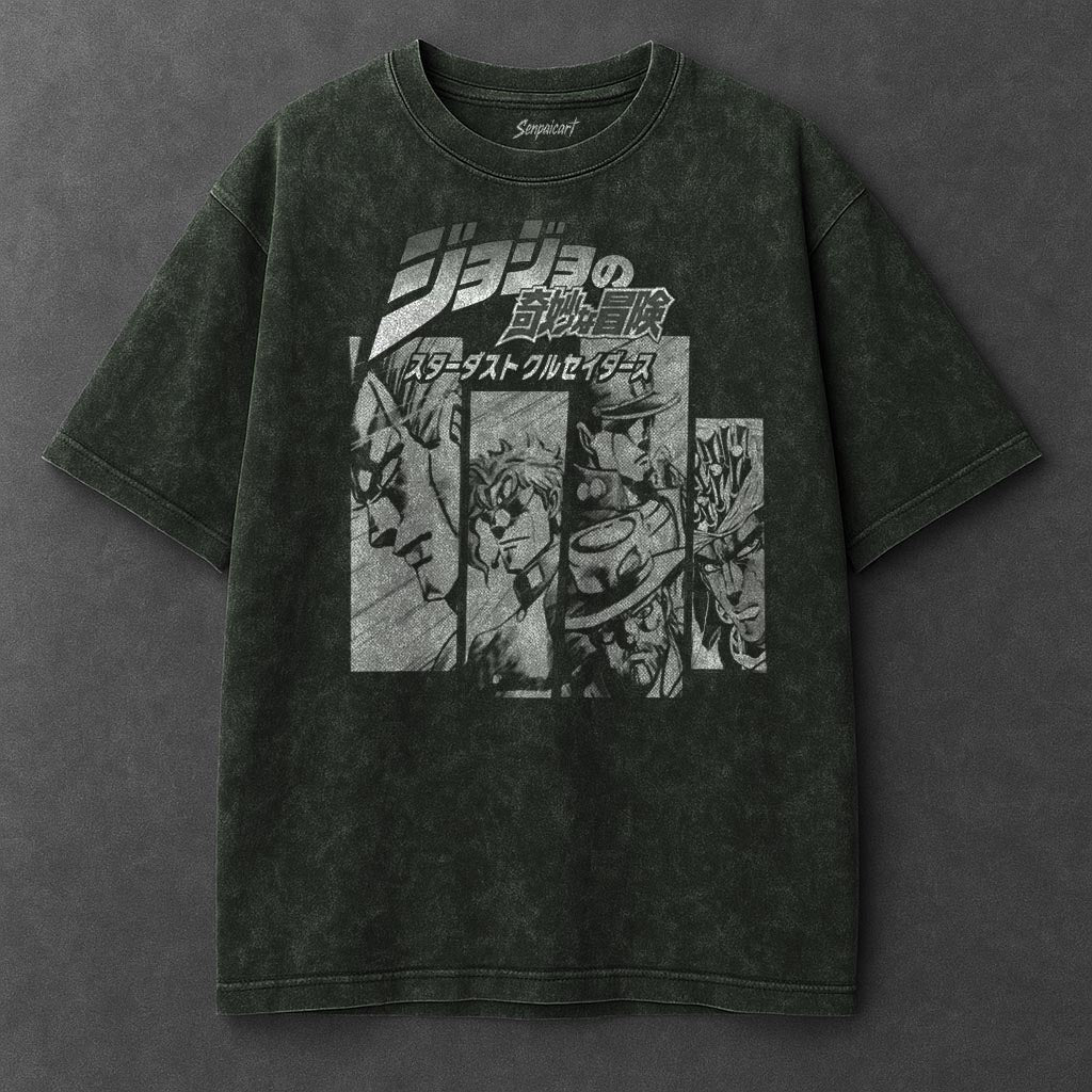 Jojo Premium Flowy Vintage Green Washed T-Shirt