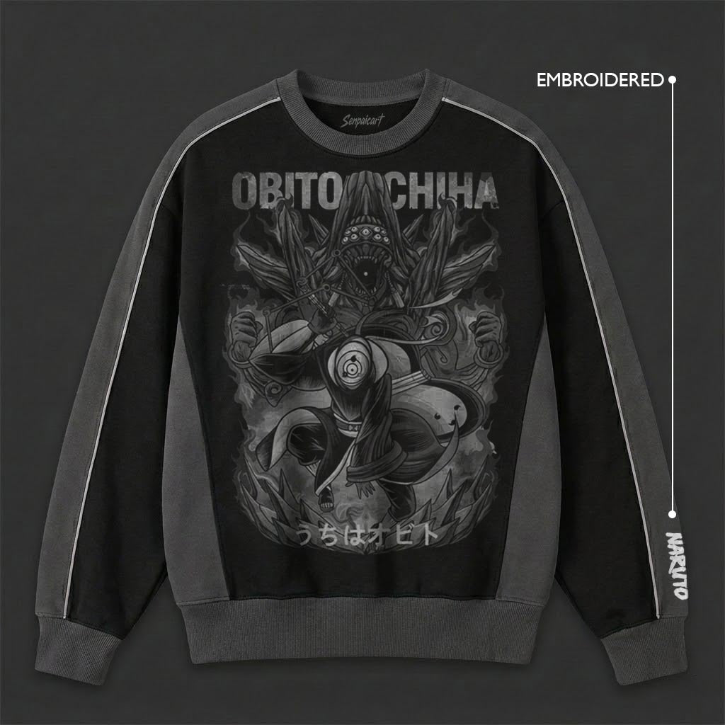 Naruto Minimal Black Grey Sweatshirt