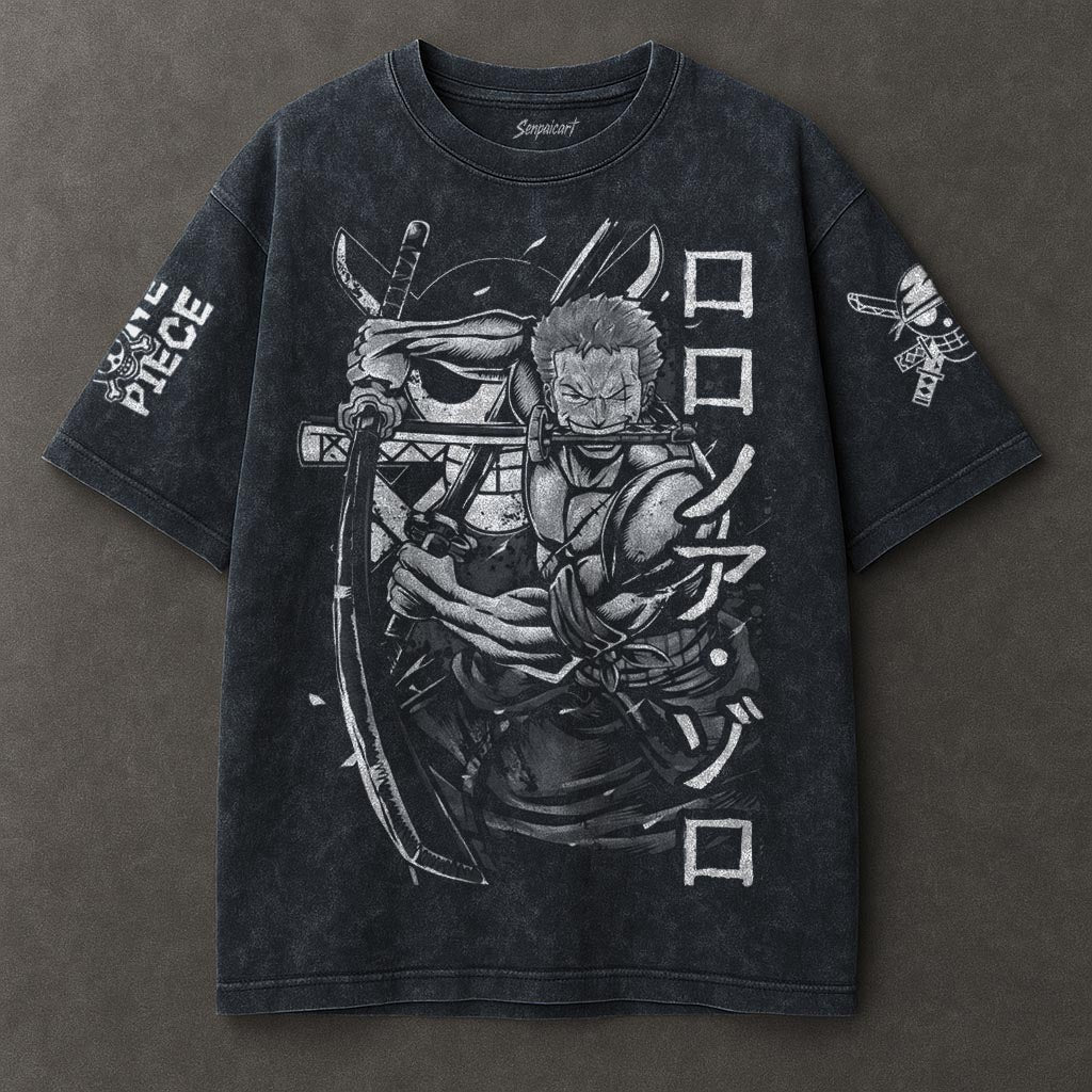 One Piece Airy Blue Washed T-shirt