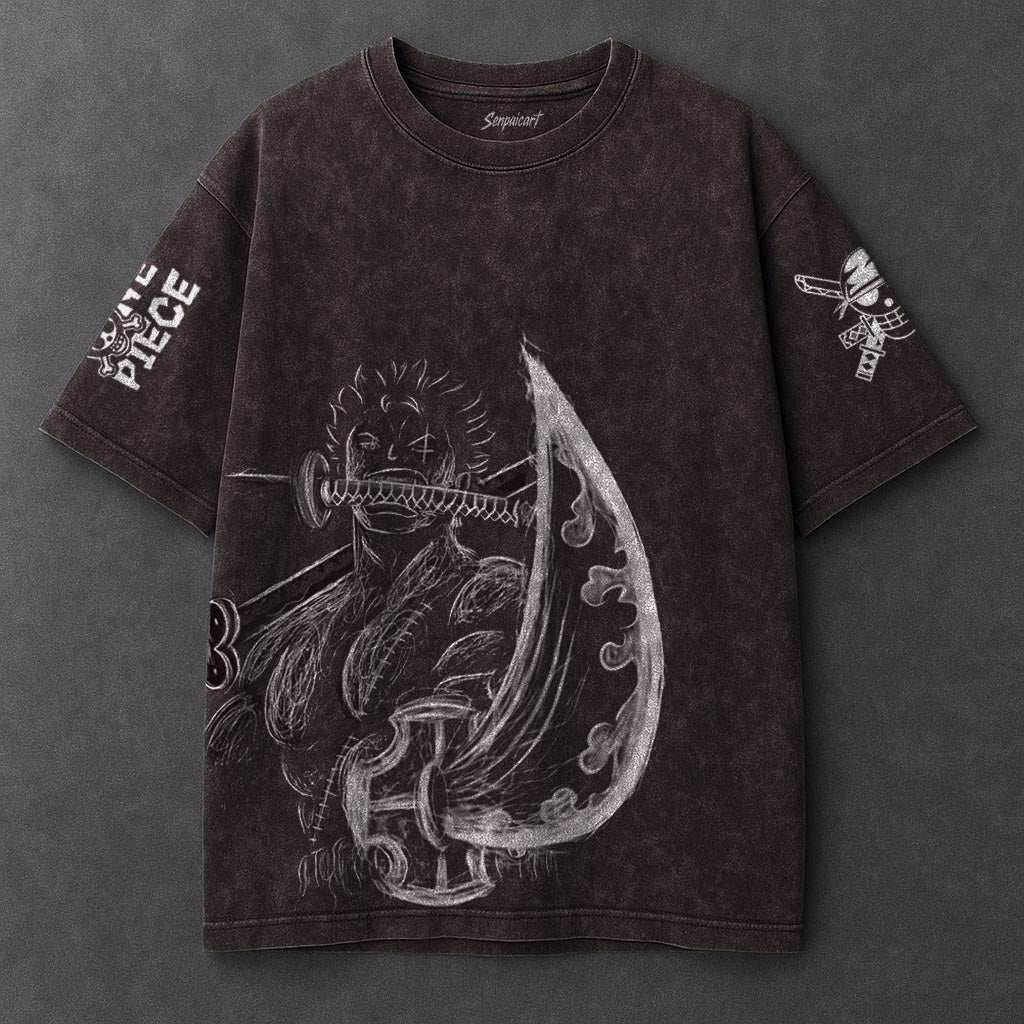 One Piece Premium Cozy Brown Washed T-Shirt