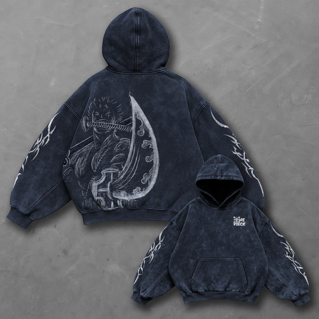 One Piece Timeless Blue Washed Hoodie