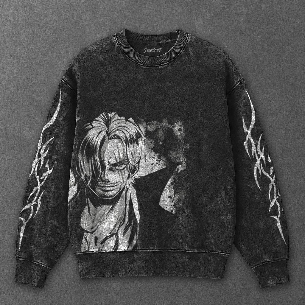 One Piece Essential Modern Black Washed Sweatshirt