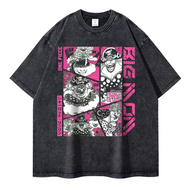 One Piece Anime Washed T-shirt