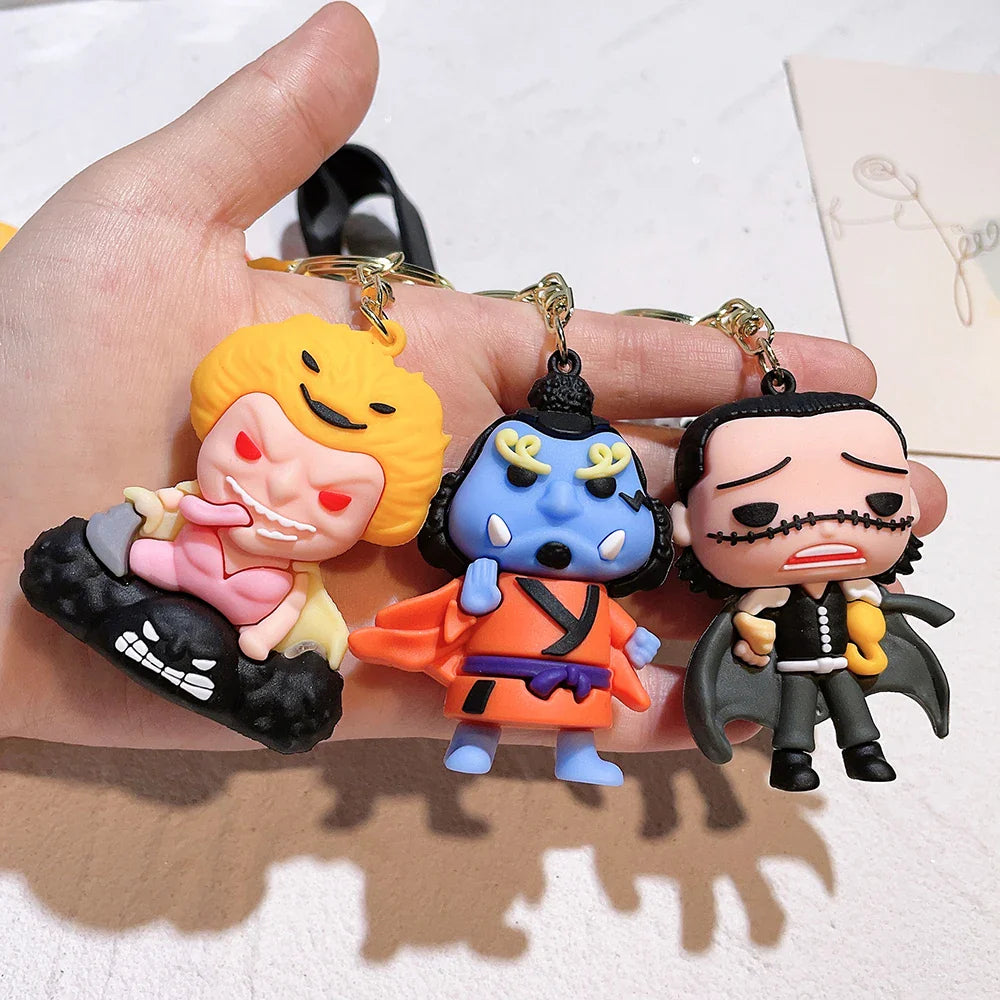 One Piece Cute Action Figure Keychain
