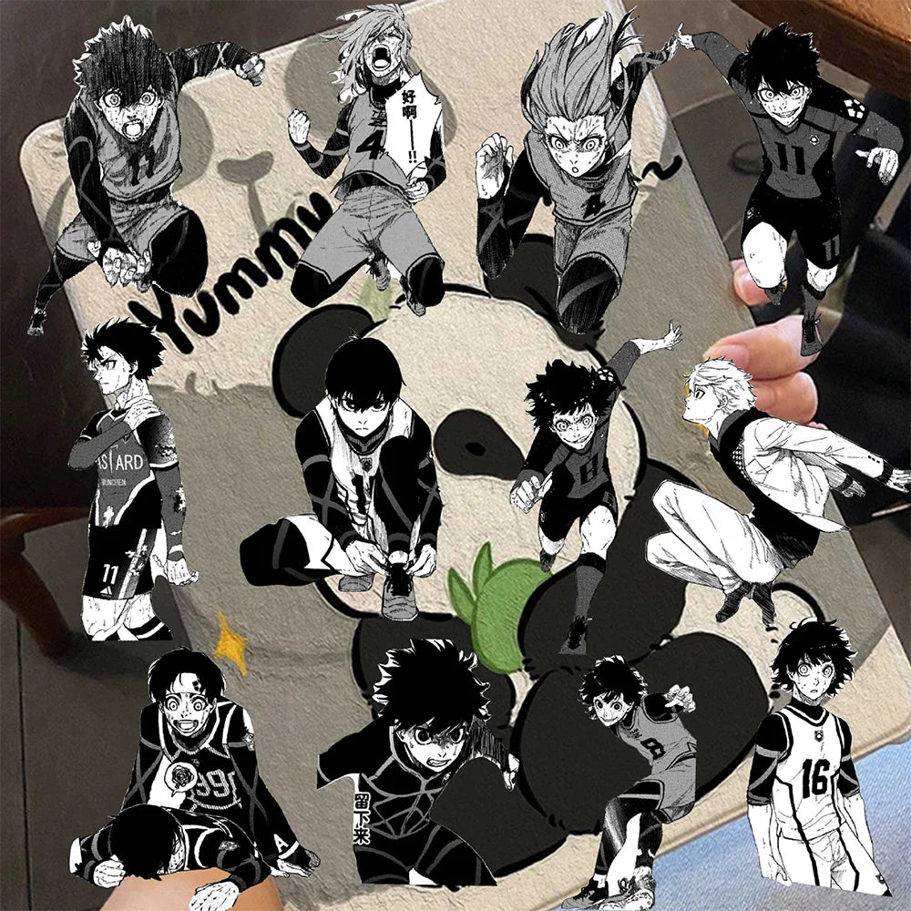 Blue Lock Black and White Stickers