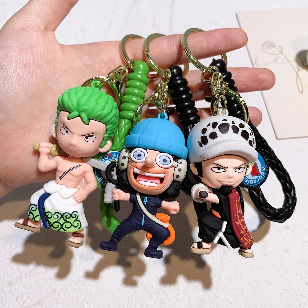 One Piece Cute Action Figure Keychain