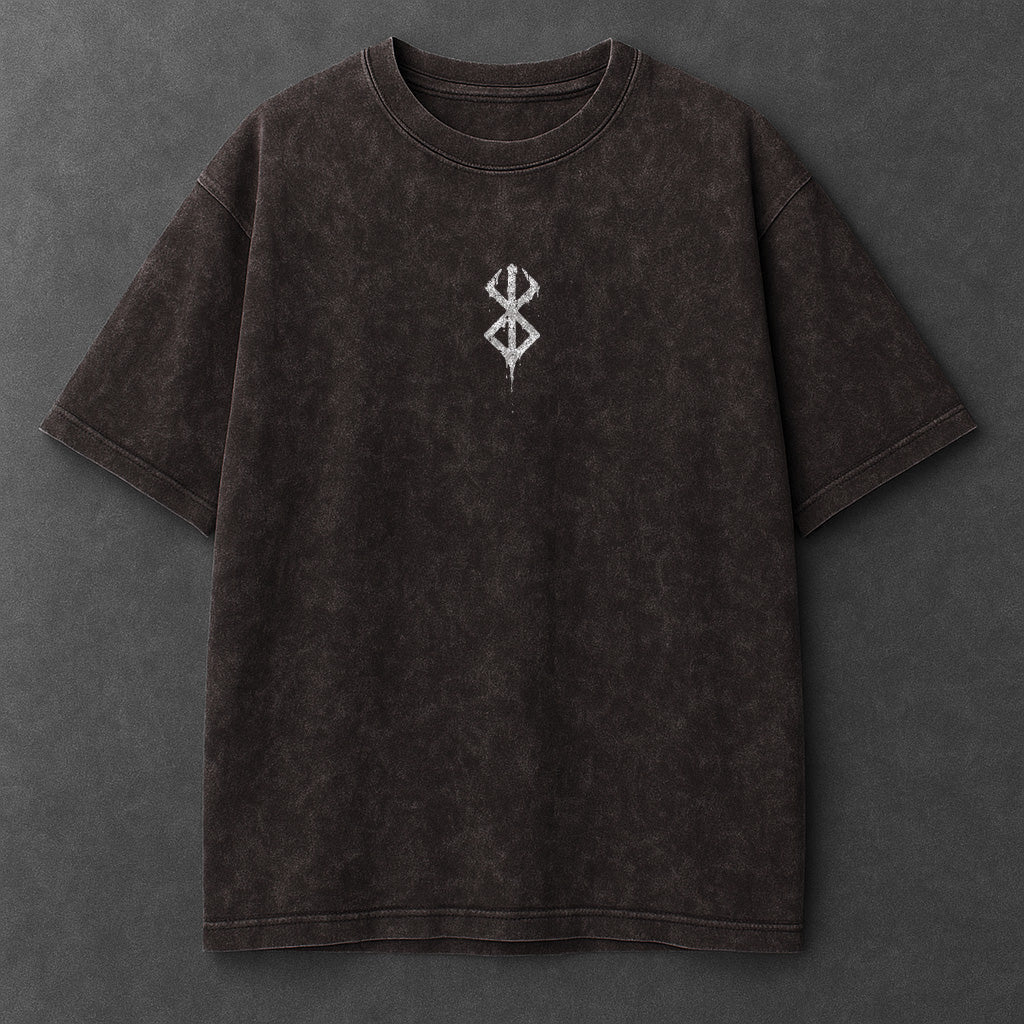 Berserk Soft Brown Washed T-Shirt