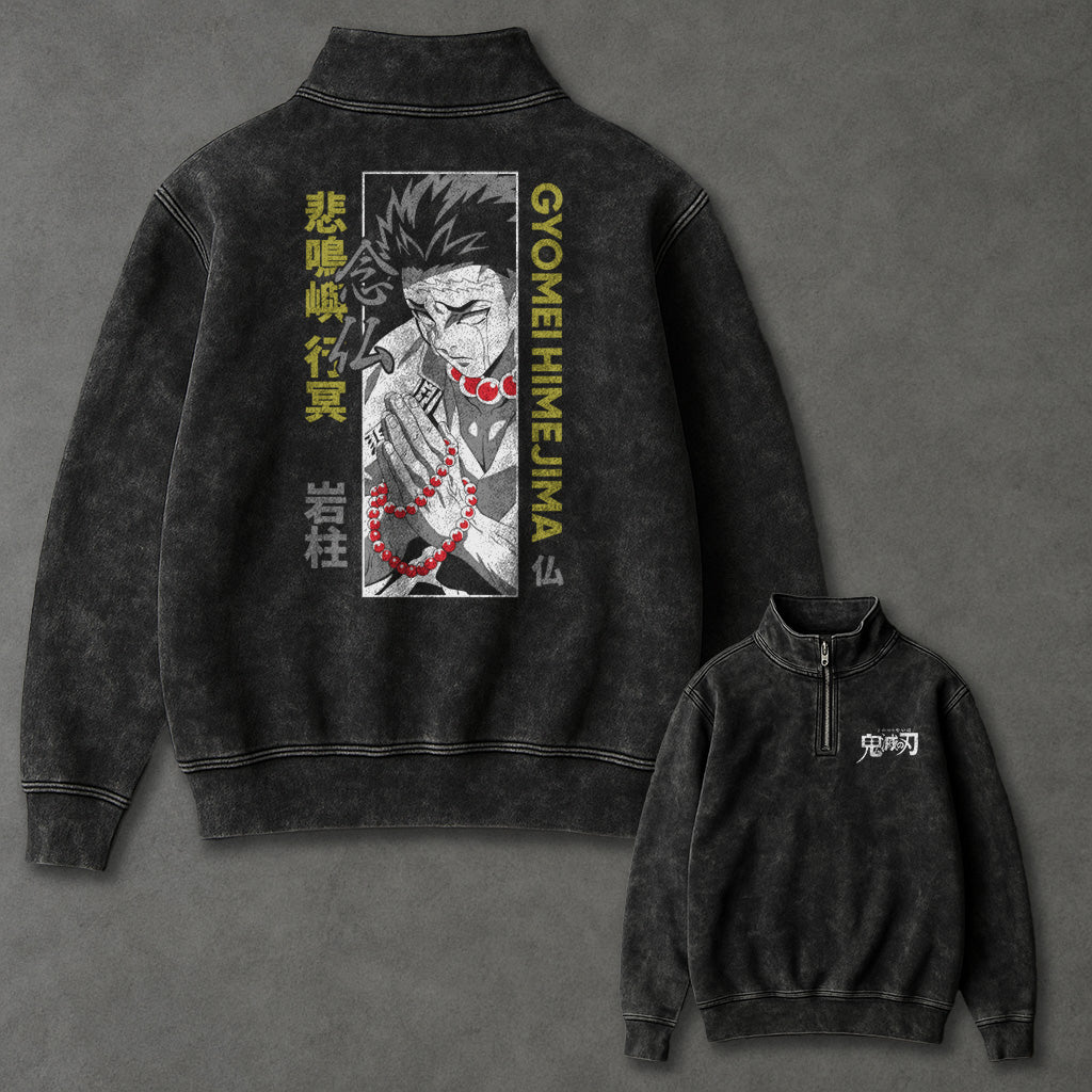 Demon Slayer Casual Half Zip up Sweatshirt