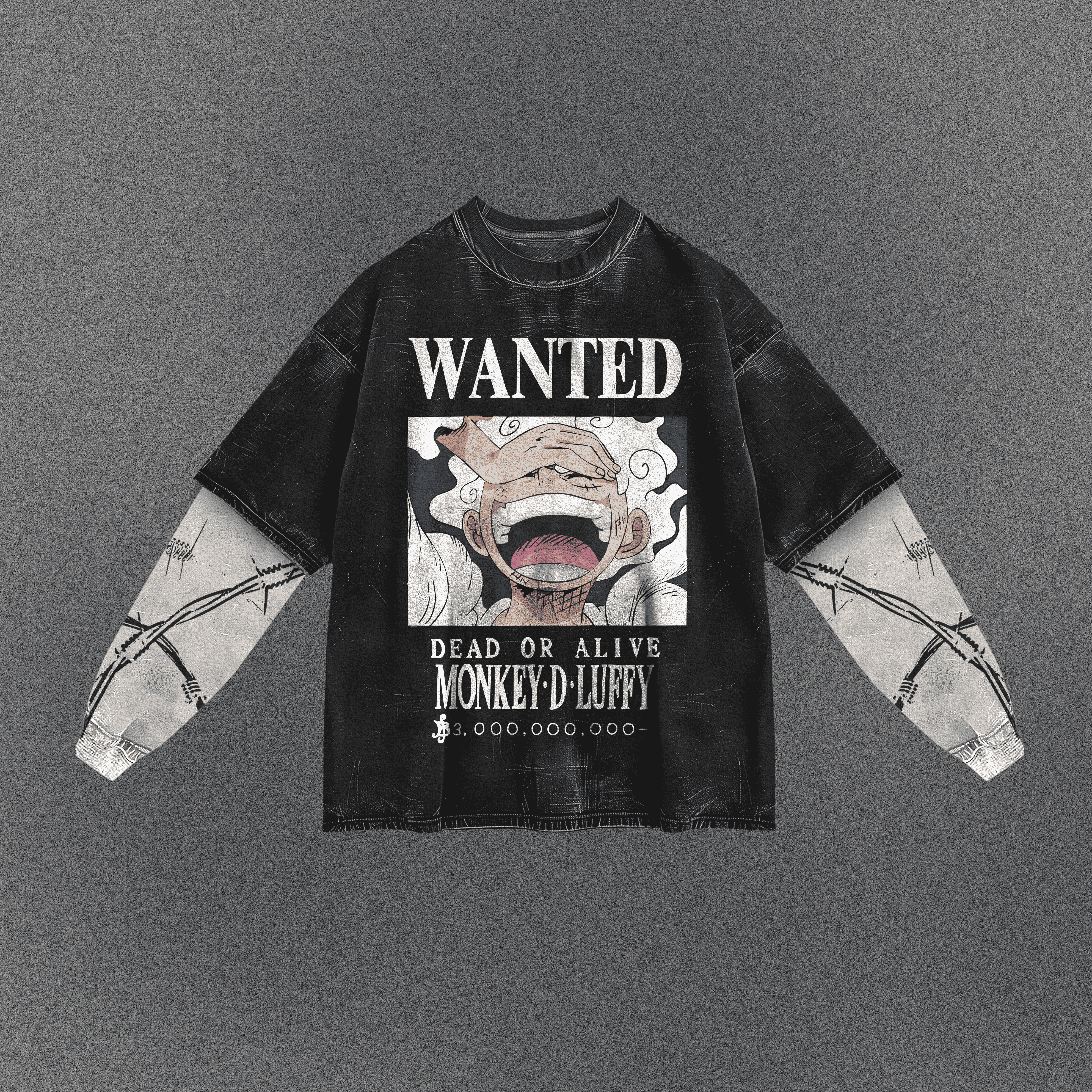 One Piece Cozy Double Sleeve T-shirt