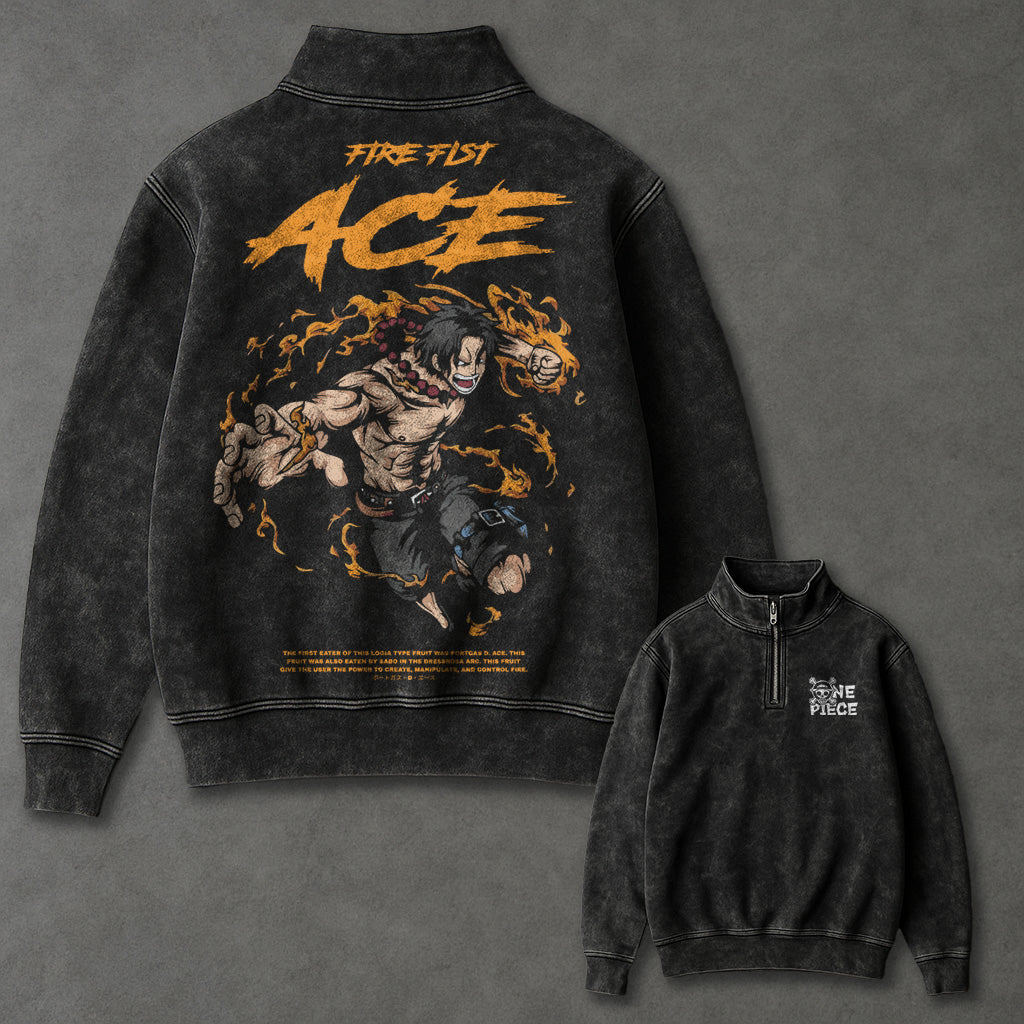 One Piece Breezy Half Zip up Sweatshirt