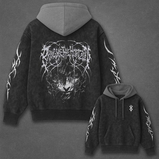 Berserk Classic Elevated Black and Gray Washed T-Shirt