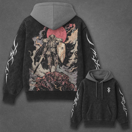 Berserk Classic Fresh Black and Gray Washed T-Shirt