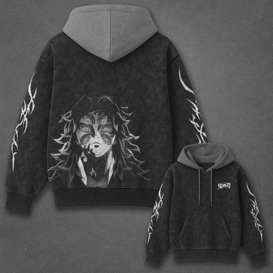 Demon Slayer Classic Clean Black and Gray Washed T-Shirt