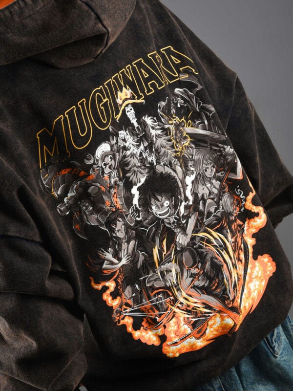 One Piece Mugiwara Stone Wash Hoodie