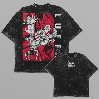 One Piece Gear 5 Luffy Red T-shirt