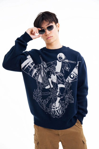 Fire Force Benimaru Knit Sweatshirt