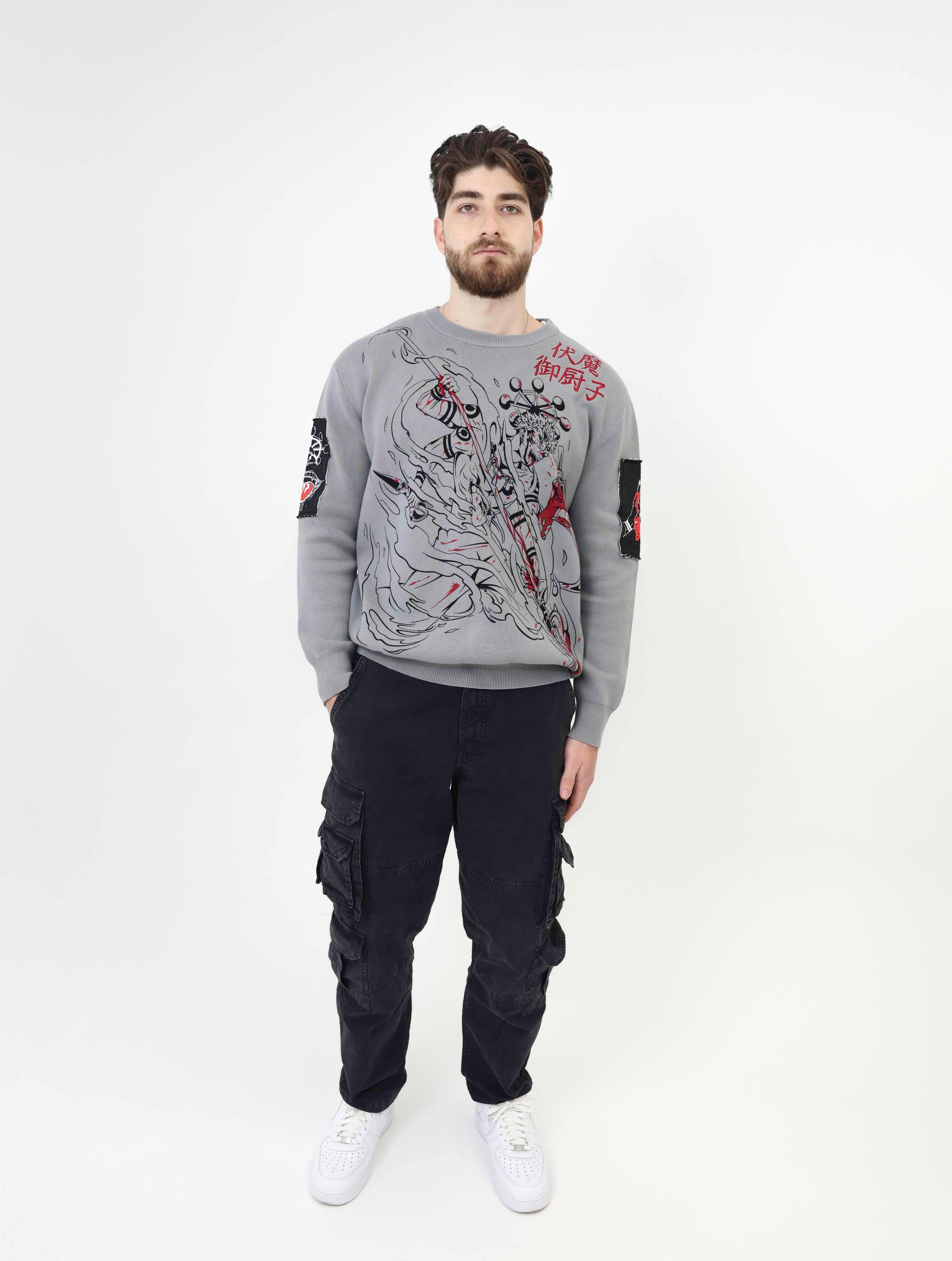 Jujutsu Kaisen Sukuna Knit Sweatshirt