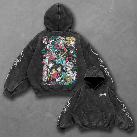 Demon Slayer Oversized Hashiras Team Hoodie