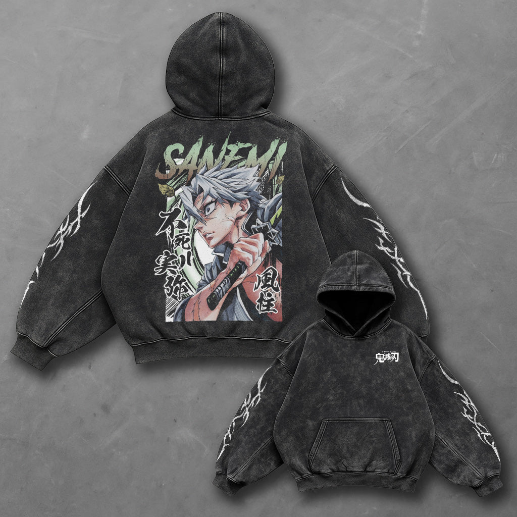 Demon Slayer Oversized Sanemi Hashira Hoodie