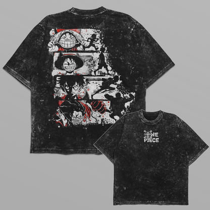 One Piece Luffy Progression T-shirt