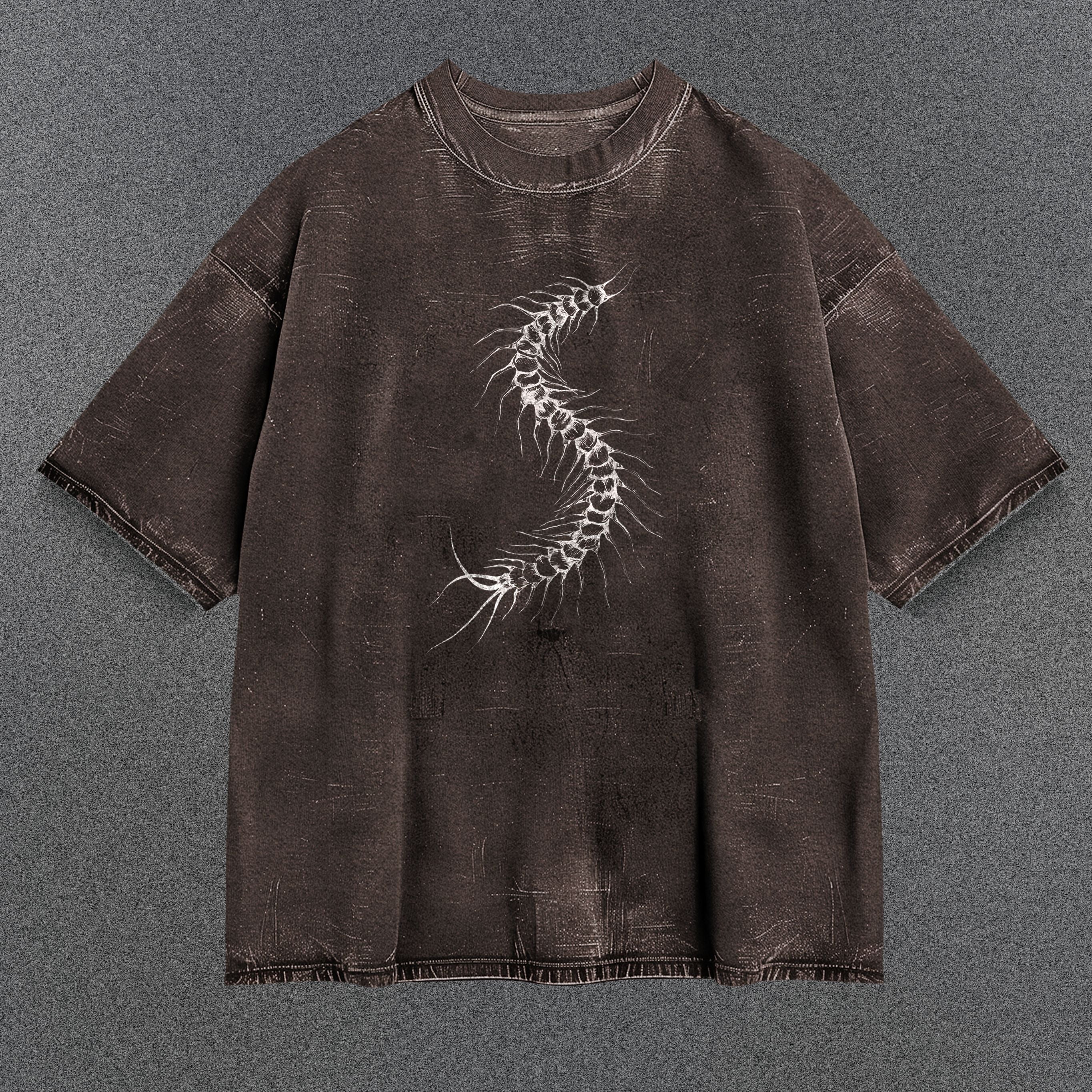 Attack on Titan Modern Brown Washed T-Shirt
