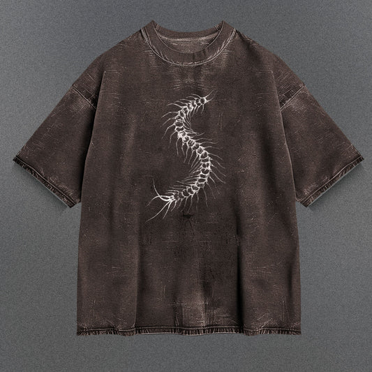 Attack on Titan Modern Brown Washed T-Shirt