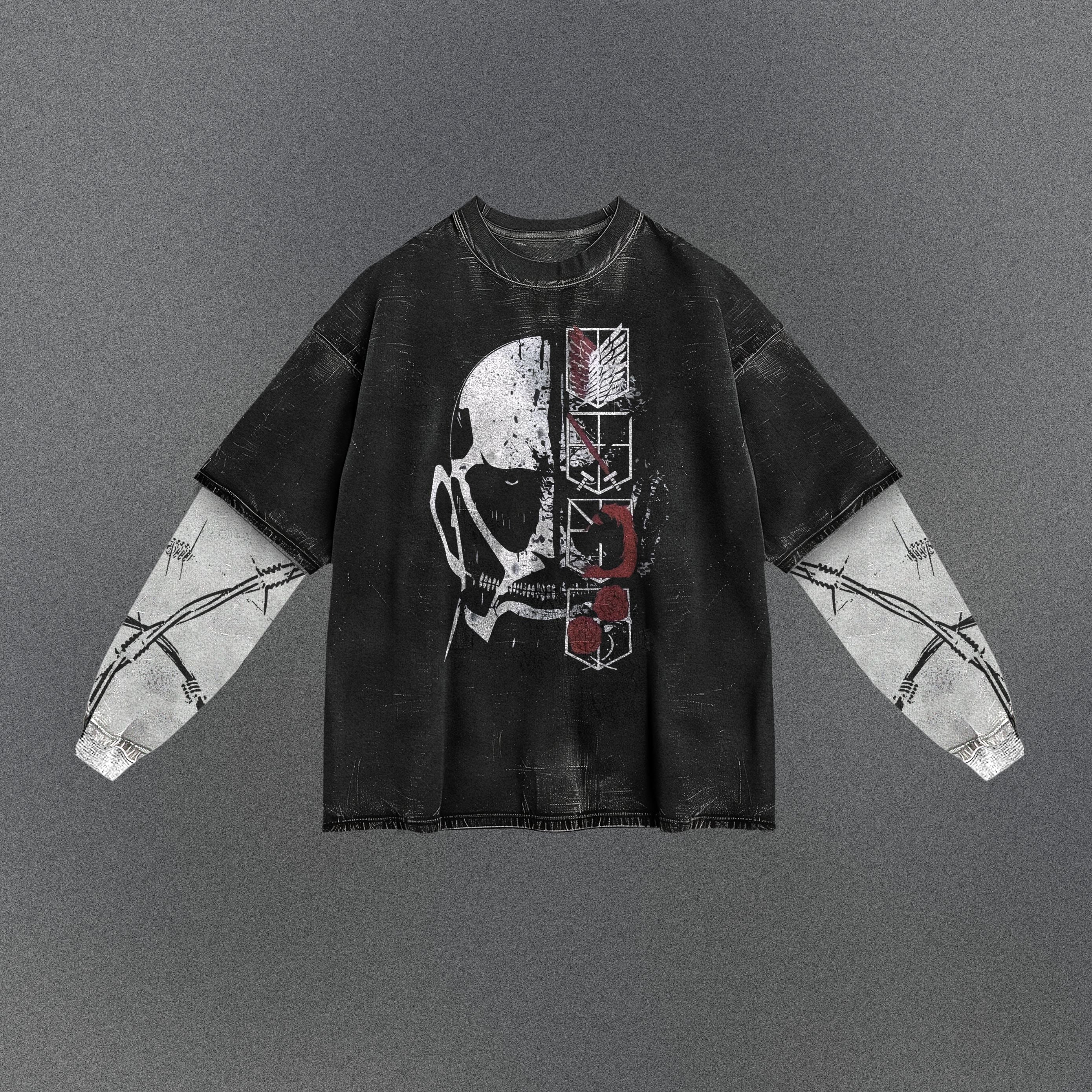 Attack on Titan Extended Double Sleeve T-shirt