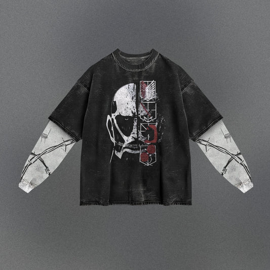 Attack on Titan Extended Double Sleeve T-shirt