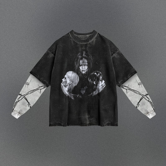 Attack on Titan Flowy Double Sleeve T-shirt
