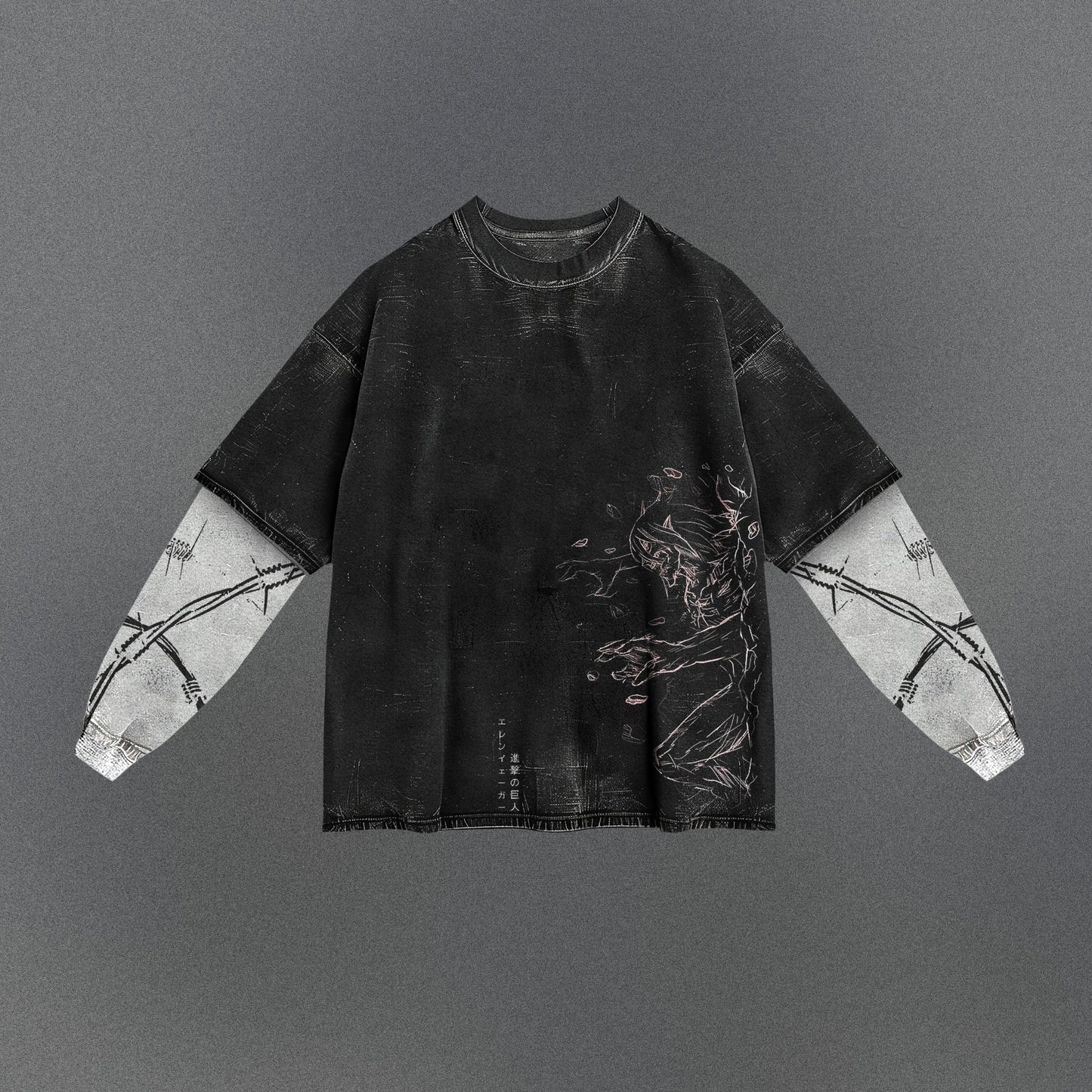 Attack on Titan Loose Double Sleeve T-shirt