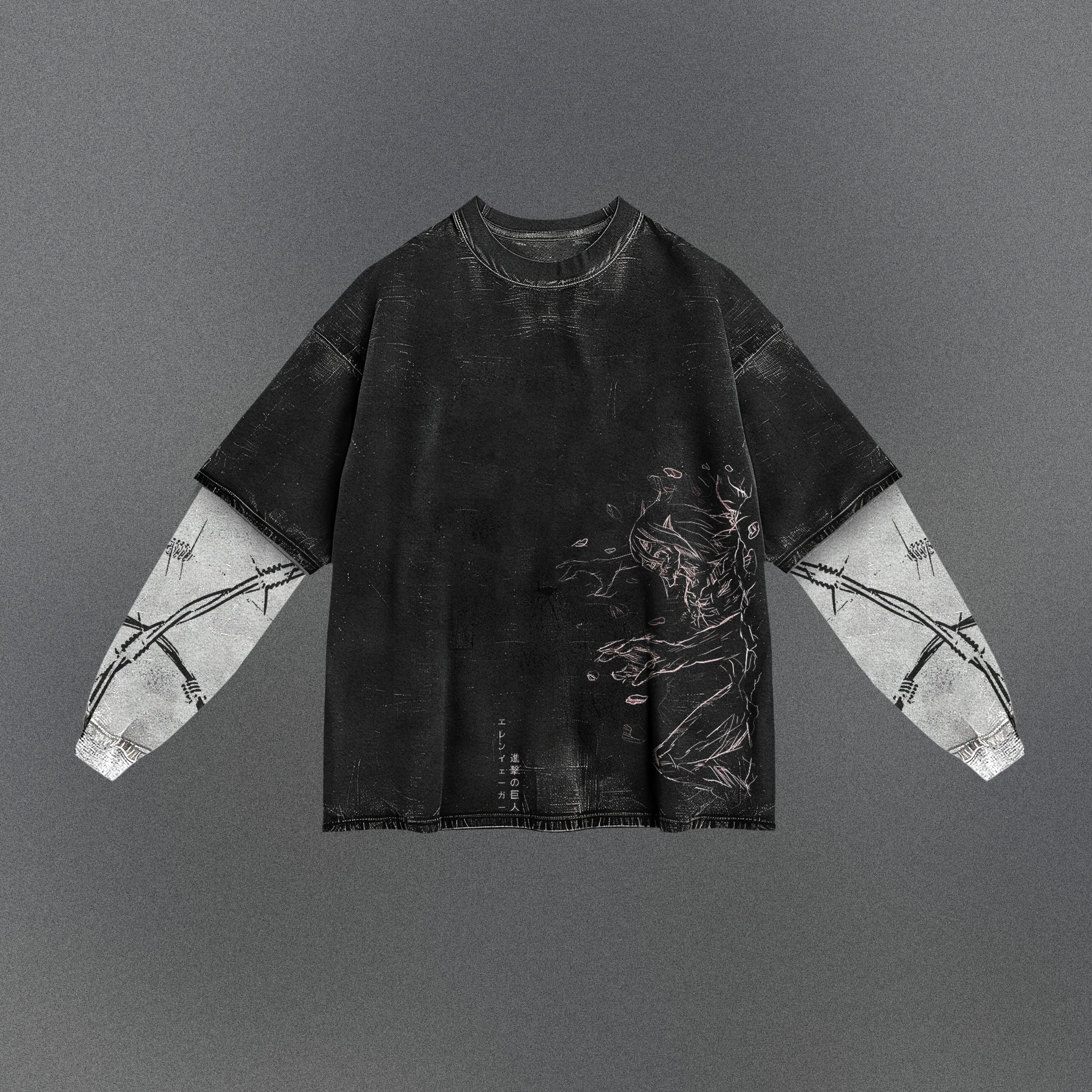Attack on Titan Loose Double Sleeve T-shirt