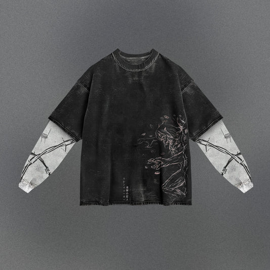 Attack on Titan Loose Double Sleeve T-shirt