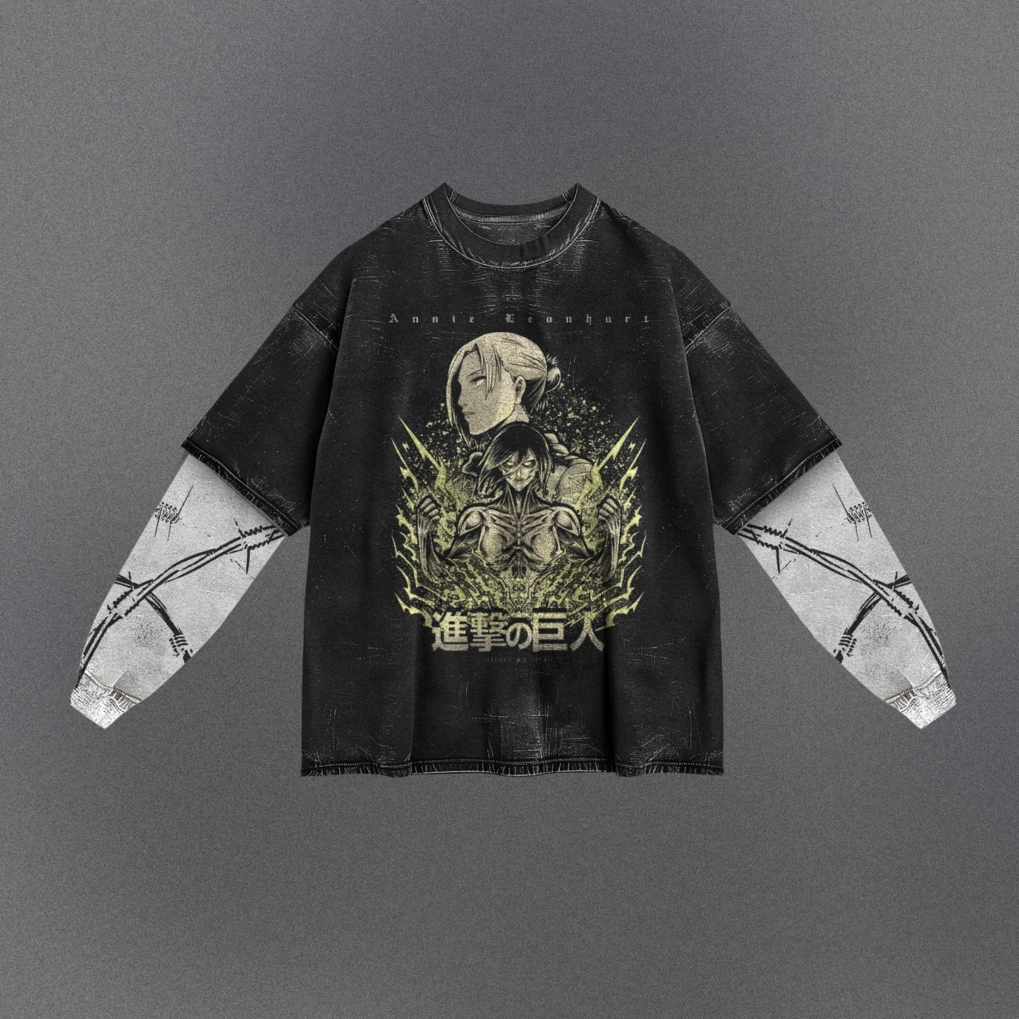 Attack on Titan Spacious Double Sleeve T-shirt