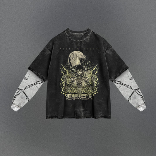 Attack on Titan Spacious Double Sleeve T-shirt