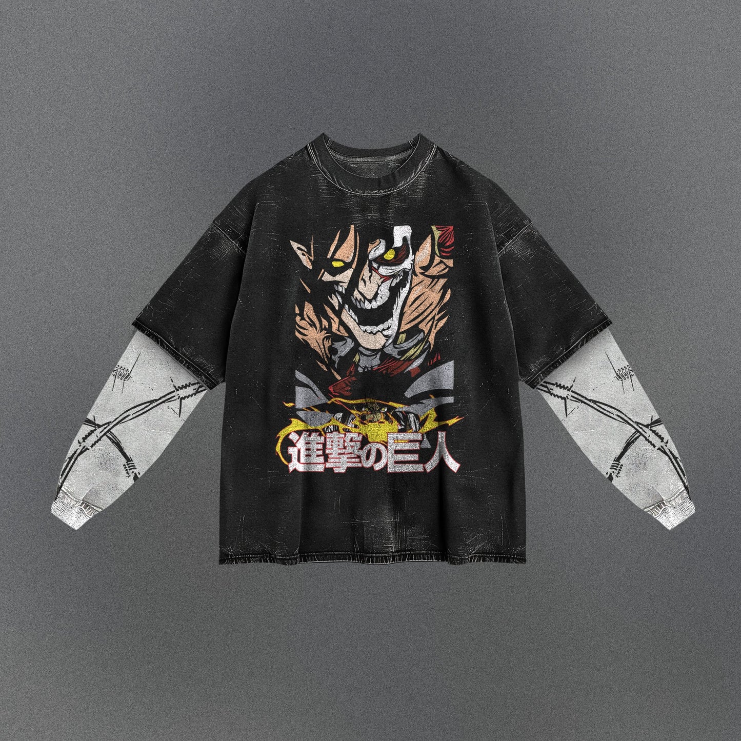 Attack on Titan Casual Double Sleeve T-shirt