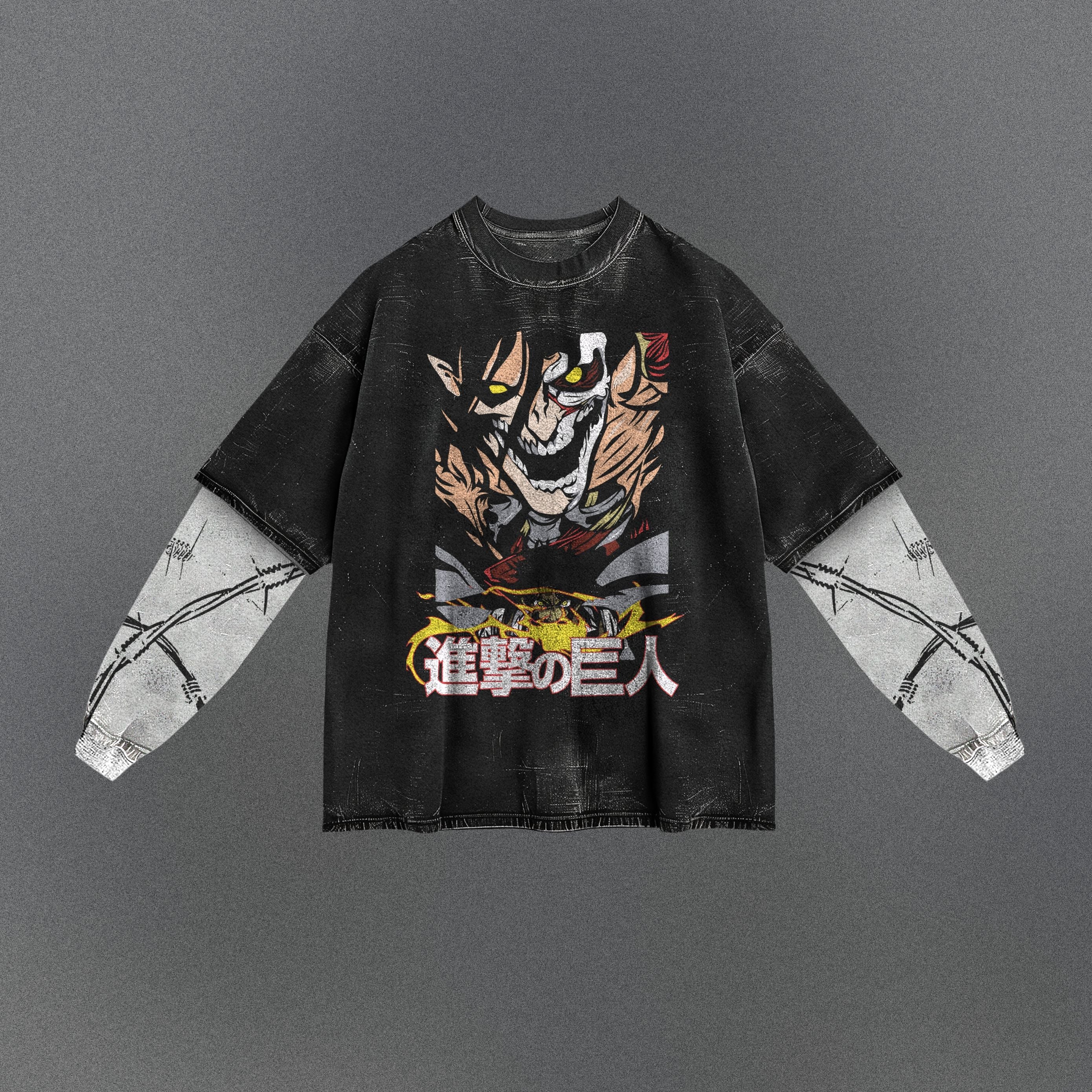Attack on Titan Casual Double Sleeve T-shirt
