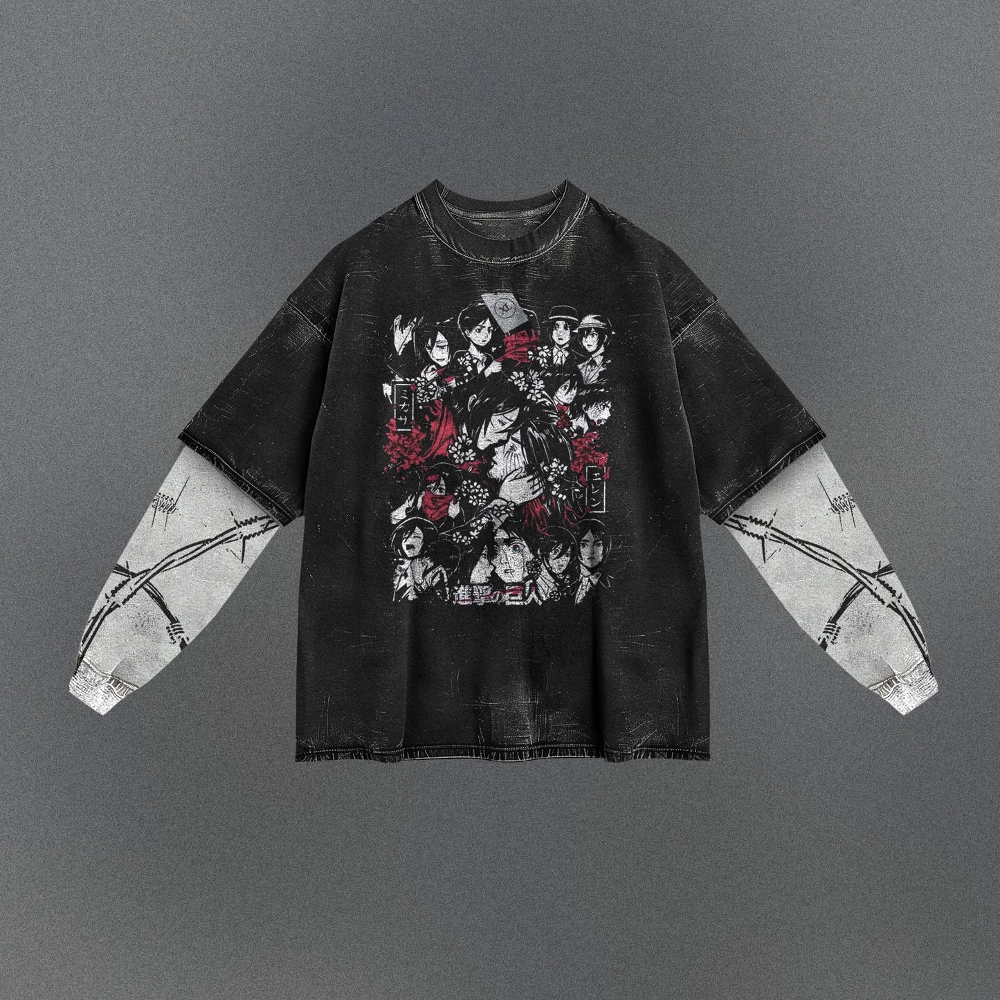 Attack on Titan Laid-back Double Sleeve T-shirt