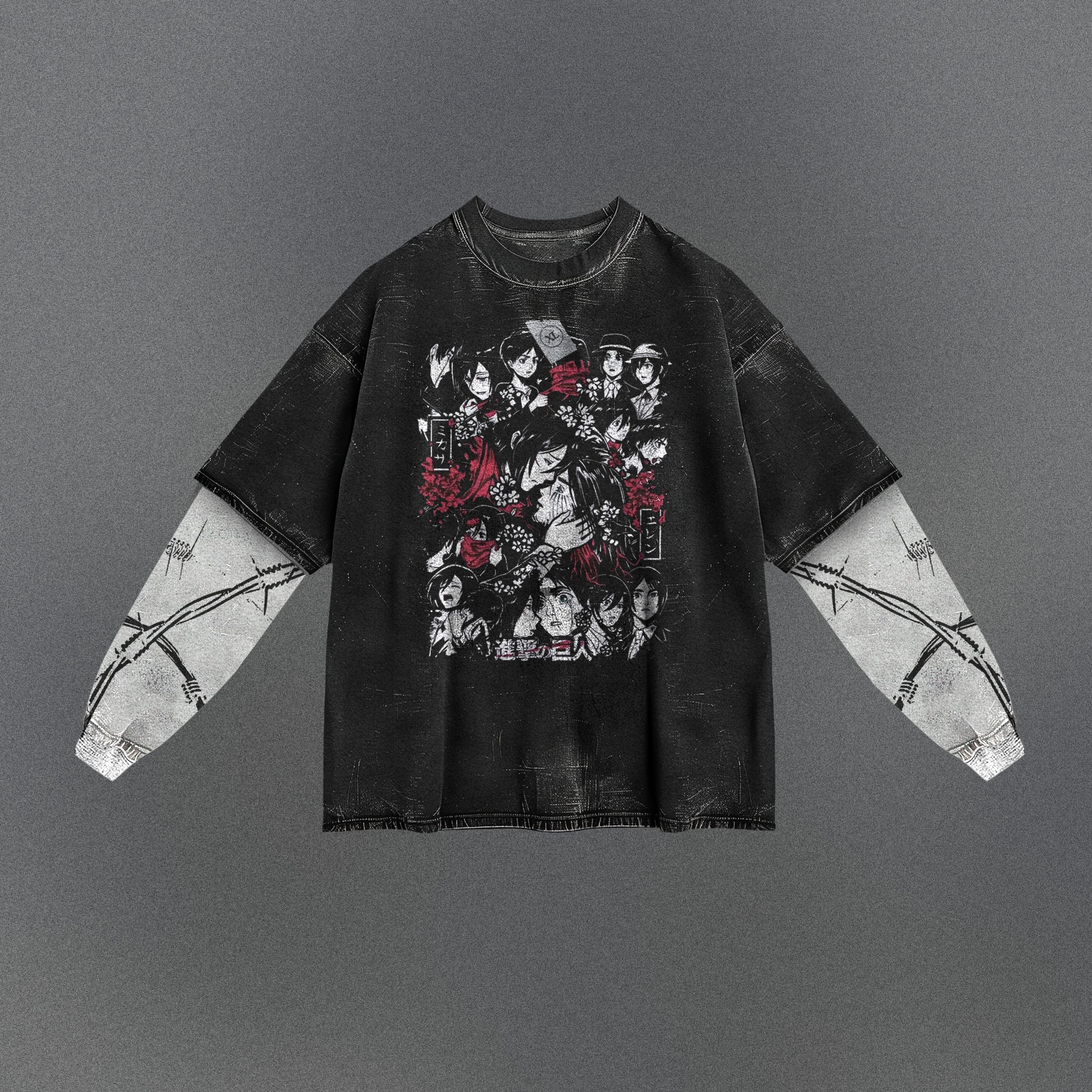 Attack on Titan Laid-back Double Sleeve T-shirt