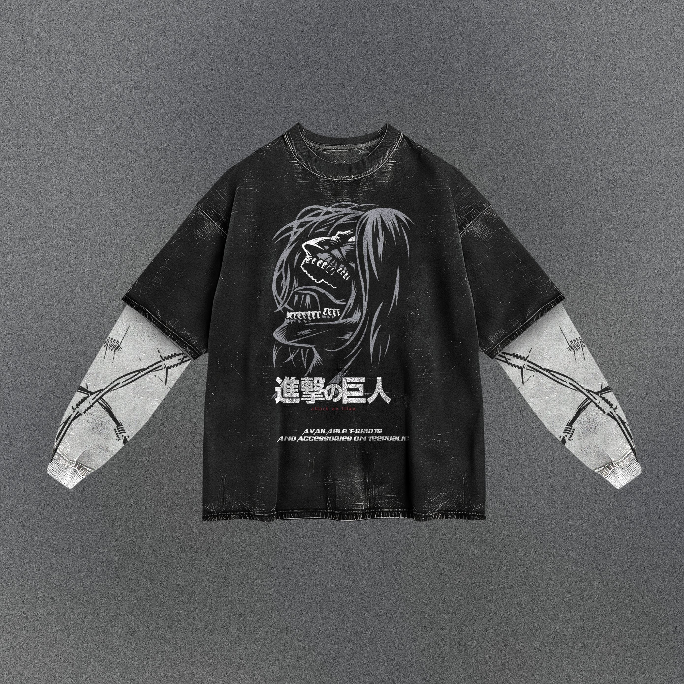Attack on Titan Airy Double Sleeve T-shirt